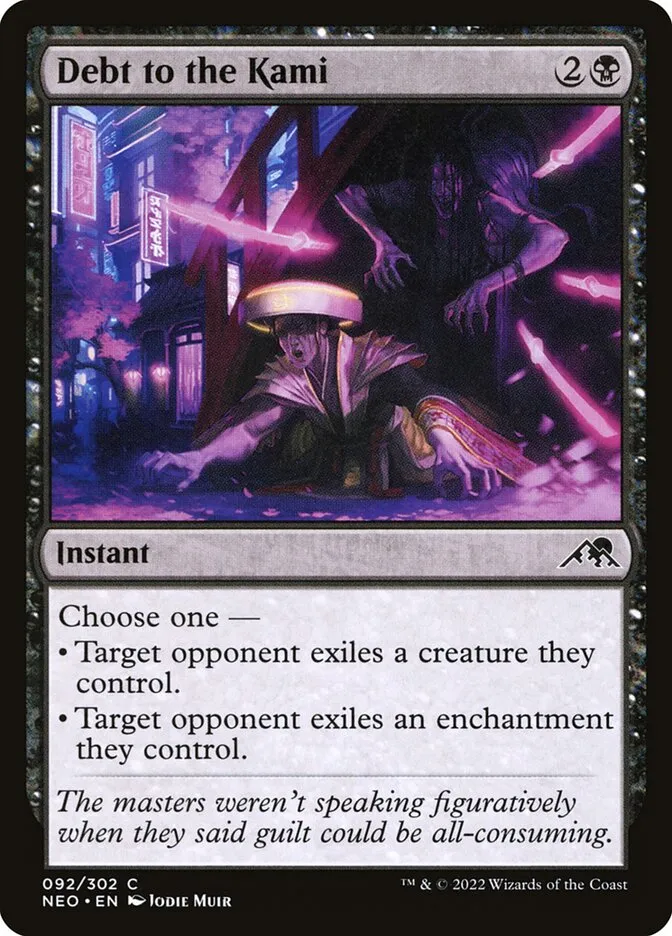 2022 Kamigawa: Neon Dynasty Debt to the Kami #92 common card image
