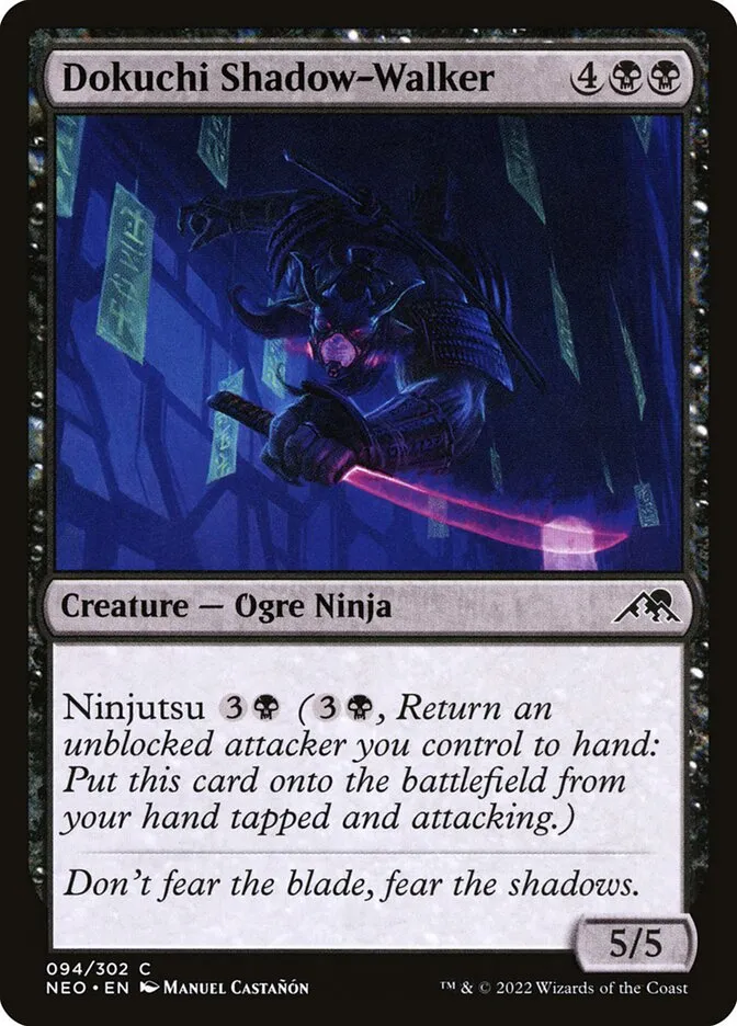 2022 Kamigawa: Neon Dynasty Dokuchi Shadow-Walker #94 common card image