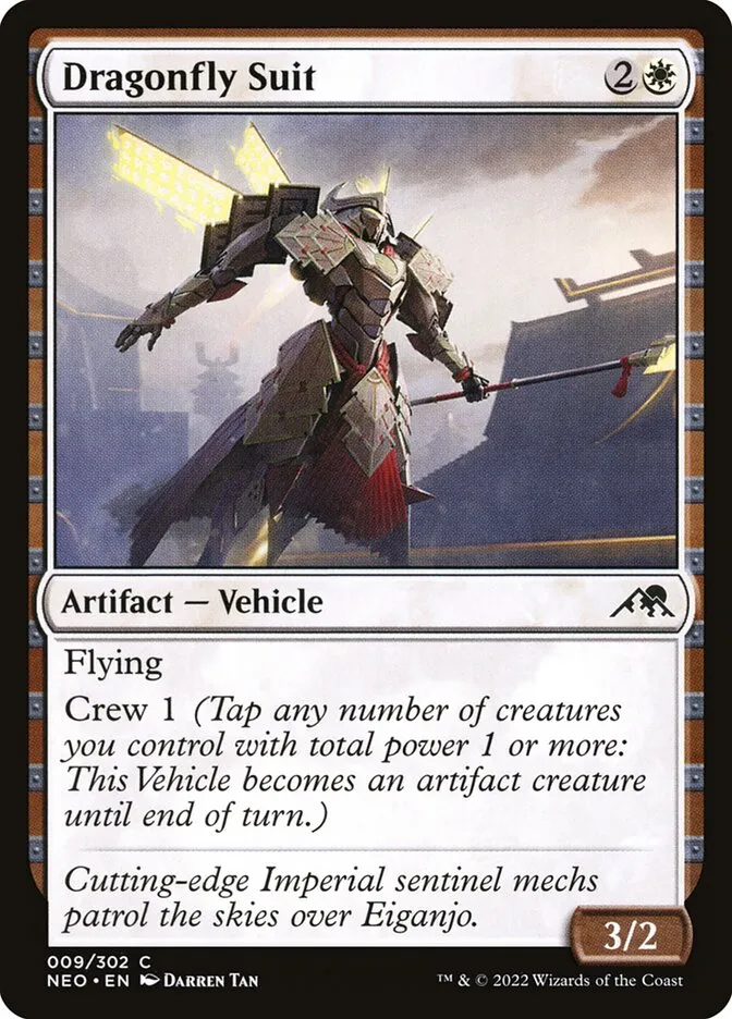 2022 Kamigawa: Neon Dynasty Dragonfly Suit common #9 common card image