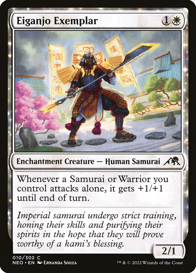 2022 Kamigawa: Neon Dynasty Eiganjo Exemplar common #10 common card image