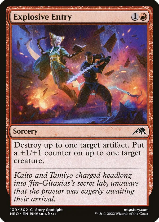 2022 Kamigawa: Neon Dynasty Explosive Entry #139 common card image