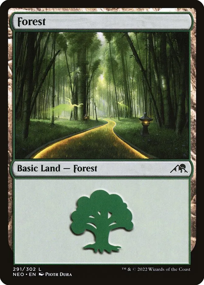 2022 Kamigawa: Neon Dynasty Forest #291 common card image