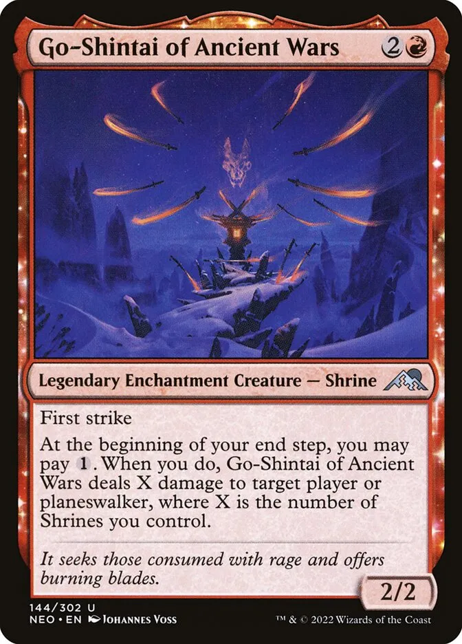 2022 Kamigawa: Neon Dynasty Go-Shintai of Ancient Wars uncommon #144 uncommon card image