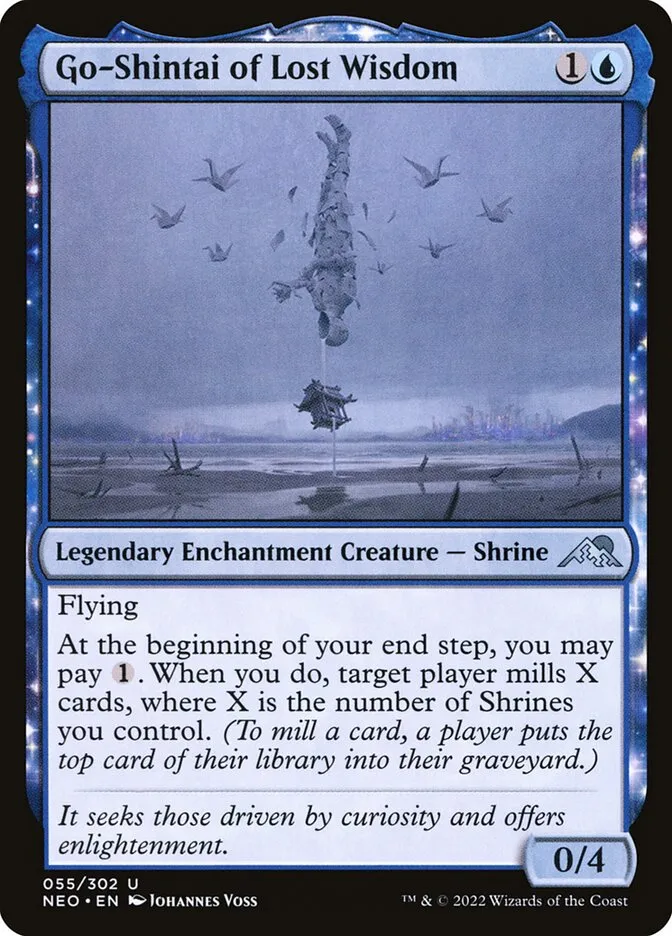 2022 Kamigawa: Neon Dynasty Go-Shintai of Lost Wisdom uncommon #55 uncommon card image