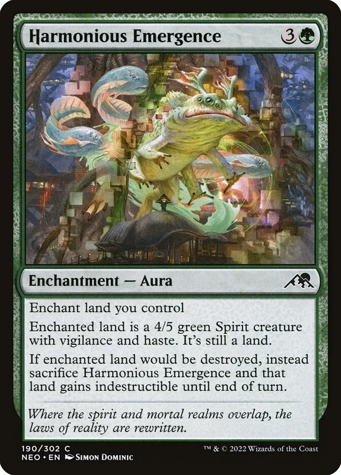 2022 Kamigawa: Neon Dynasty Harmonious Emergence #190 common card image