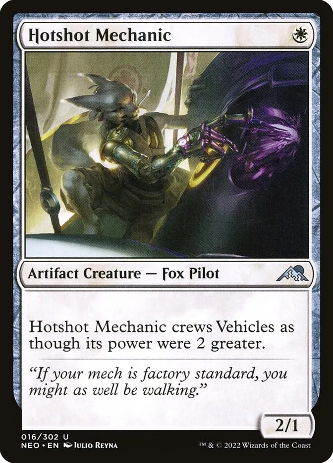 2022 Kamigawa: Neon Dynasty Hotshot Mechanic uncommon #16 uncommon card image