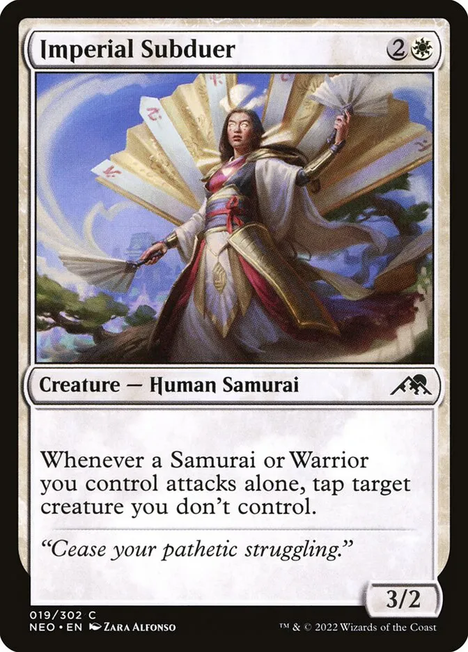 2022 Kamigawa: Neon Dynasty Imperial Subduer common #19 common card image