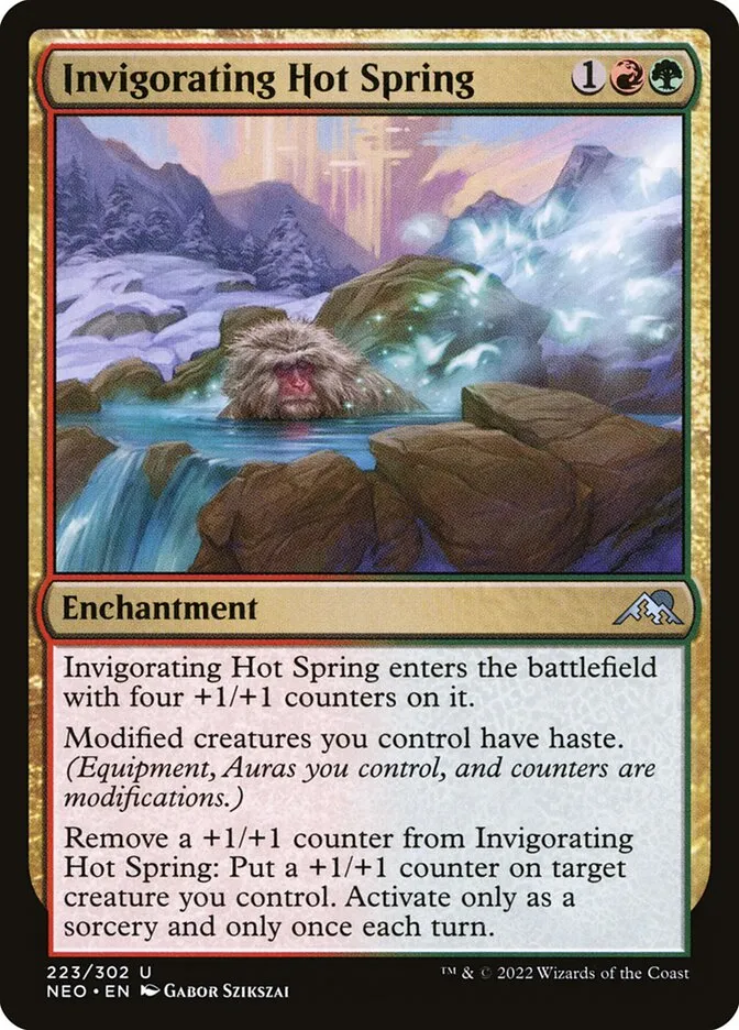 2022 Kamigawa: Neon Dynasty Invigorating Hot Spring uncommon #223 uncommon card image