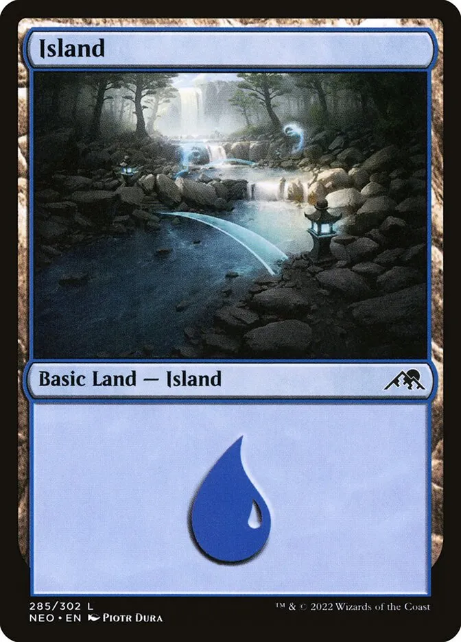 2022 Kamigawa: Neon Dynasty Island #285 common card image