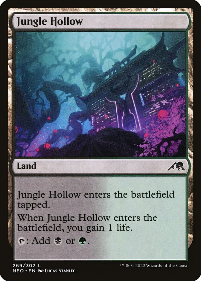 2022 Kamigawa: Neon Dynasty Jungle Hollow #269 common card image