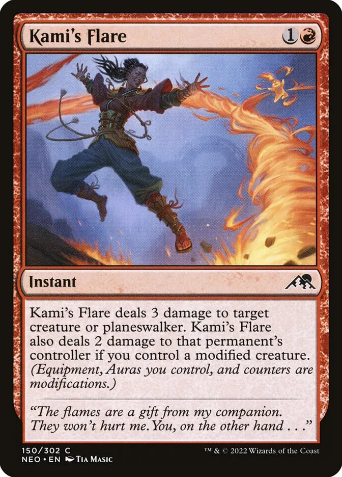 2022 Kamigawa: Neon Dynasty Kami's Flare #150 common card image