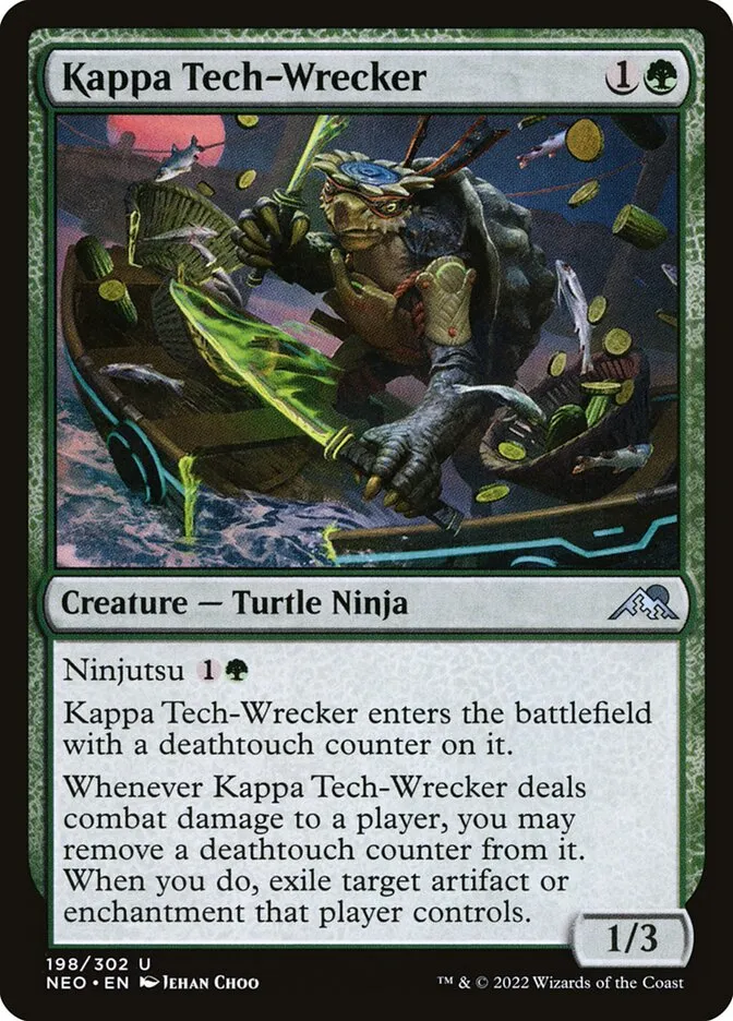 2022 Kamigawa: Neon Dynasty Kappa Tech-Wrecker uncommon #198 uncommon card image
