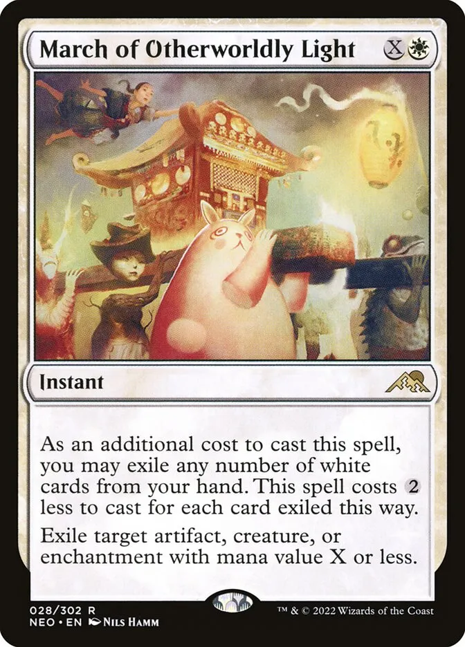 2022 Kamigawa: Neon Dynasty March of Otherworldly Light rare #28 rare card image