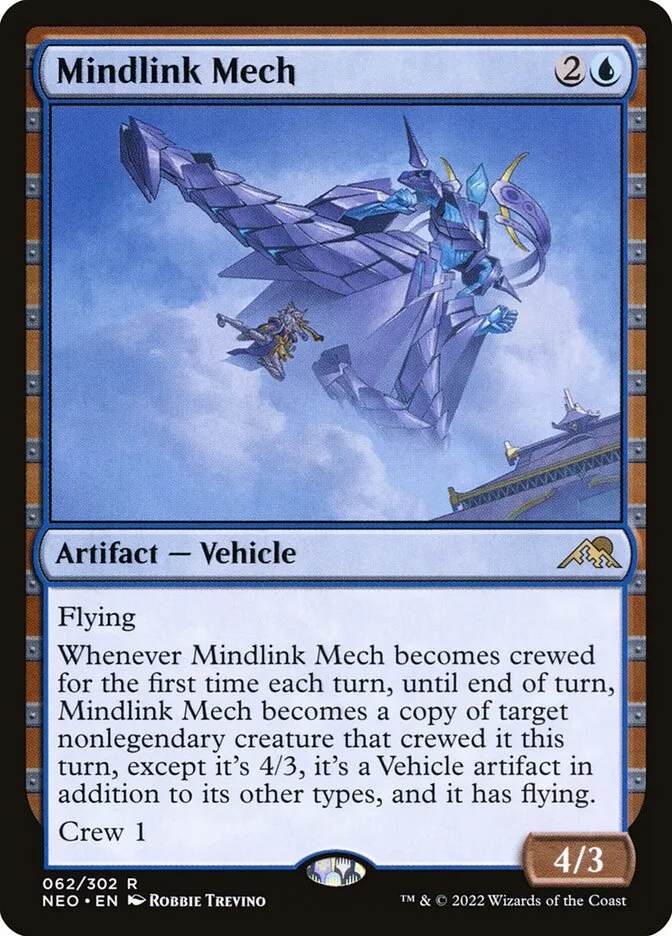 2022 Kamigawa: Neon Dynasty Mindlink Mech #62 rare card image