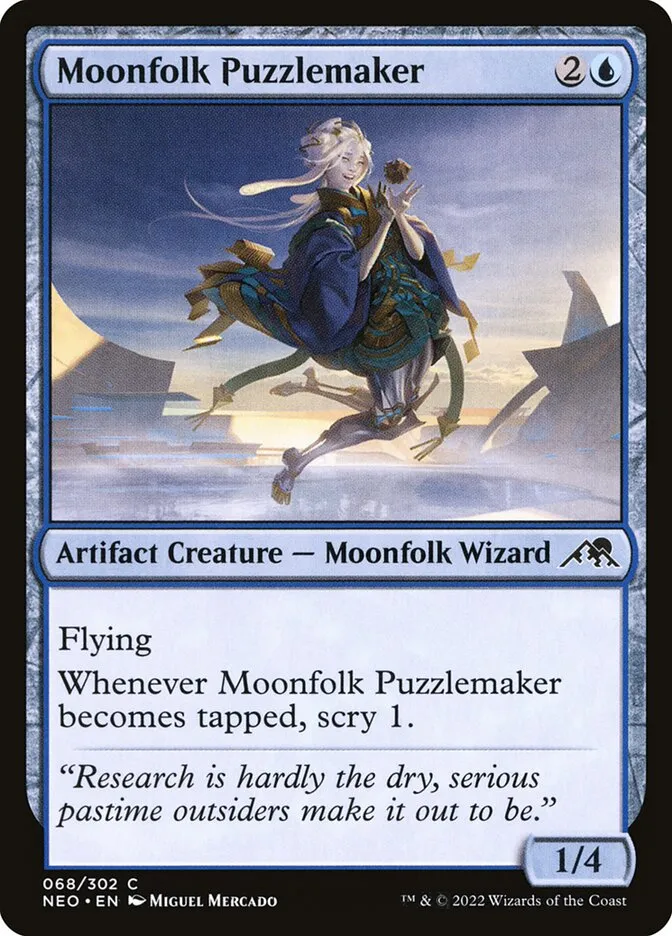 2022 Kamigawa: Neon Dynasty Moonfolk Puzzlemaker #68 common card image