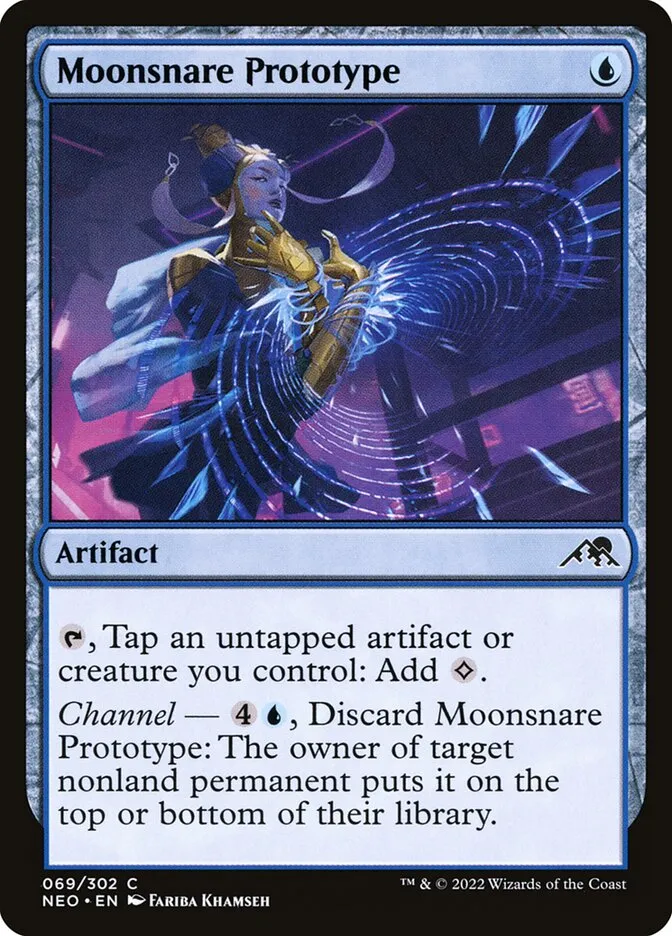 2022 Kamigawa: Neon Dynasty Moonsnare Prototype #69 common card image