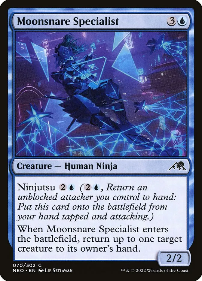 2022 Kamigawa: Neon Dynasty Moonsnare Specialist #70 common card image