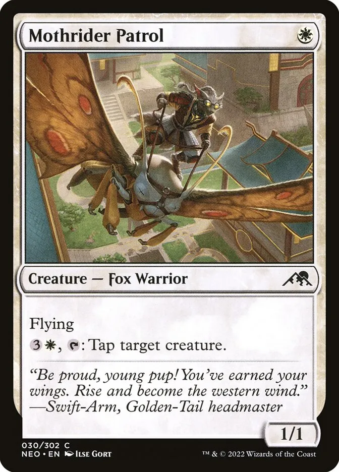 2022 Kamigawa: Neon Dynasty Mothrider Patrol common #30 common card image