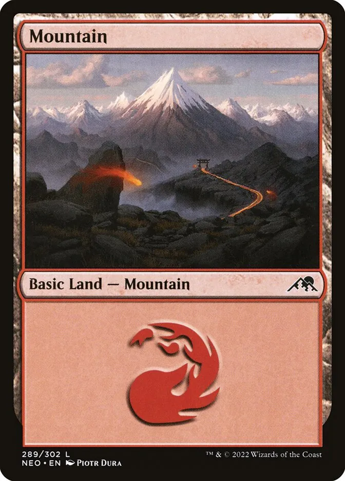 2022 Kamigawa: Neon Dynasty Mountain #289 common card image