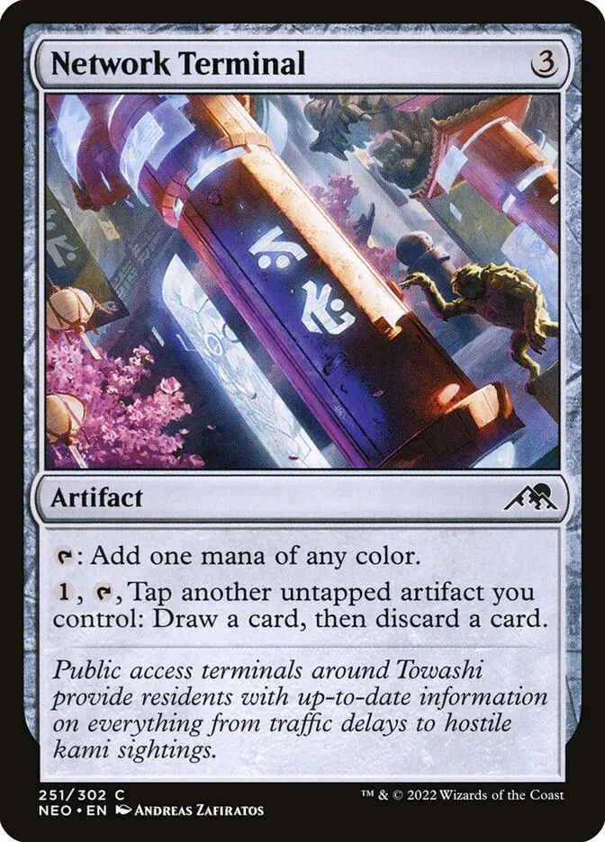 2022 Kamigawa: Neon Dynasty Network Terminal common #251 common card image