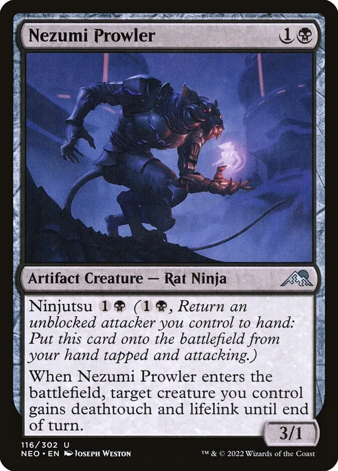 2022 Kamigawa: Neon Dynasty Nezumi Prowler uncommon #116 uncommon card image