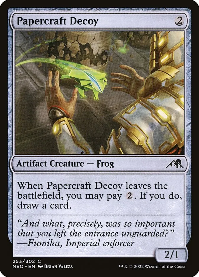 2022 Kamigawa: Neon Dynasty Papercraft Decoy common #253 common card image