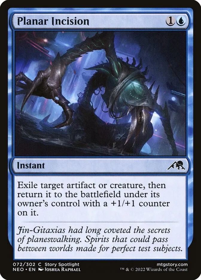 2022 Kamigawa: Neon Dynasty Planar Incision #72 common card image