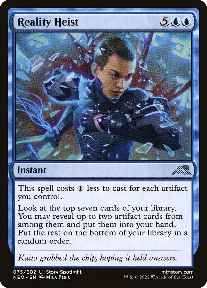 2022 Kamigawa: Neon Dynasty Reality Heist uncommon #75 uncommon card image