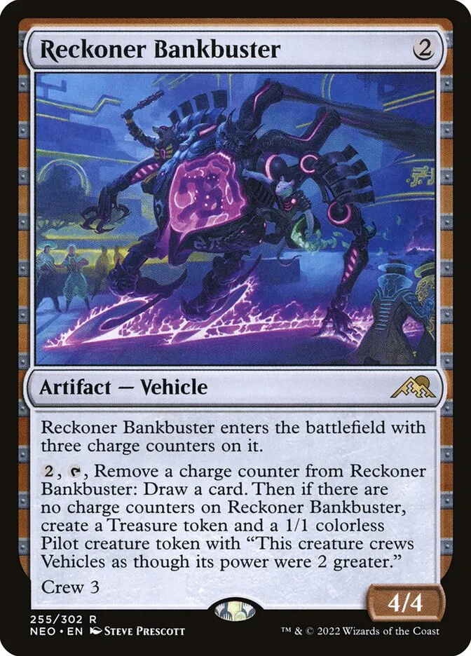 2022 Kamigawa: Neon Dynasty Reckoner Bankbuster #255 rare card image