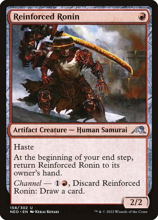 2022 Kamigawa: Neon Dynasty Reinforced Ronin uncommon #158 uncommon card image