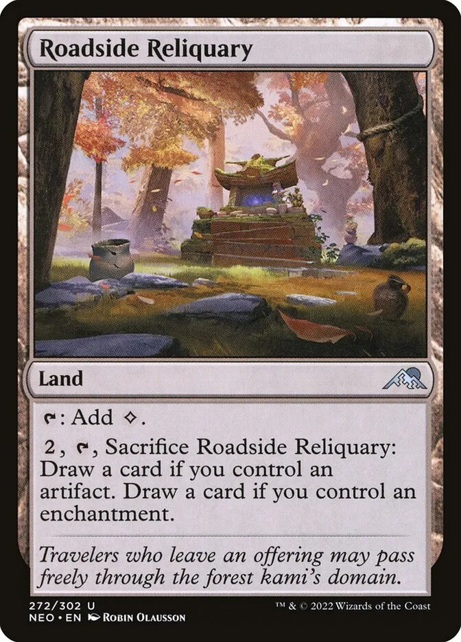 2022 Kamigawa: Neon Dynasty Roadside Reliquary #272 uncommon card image