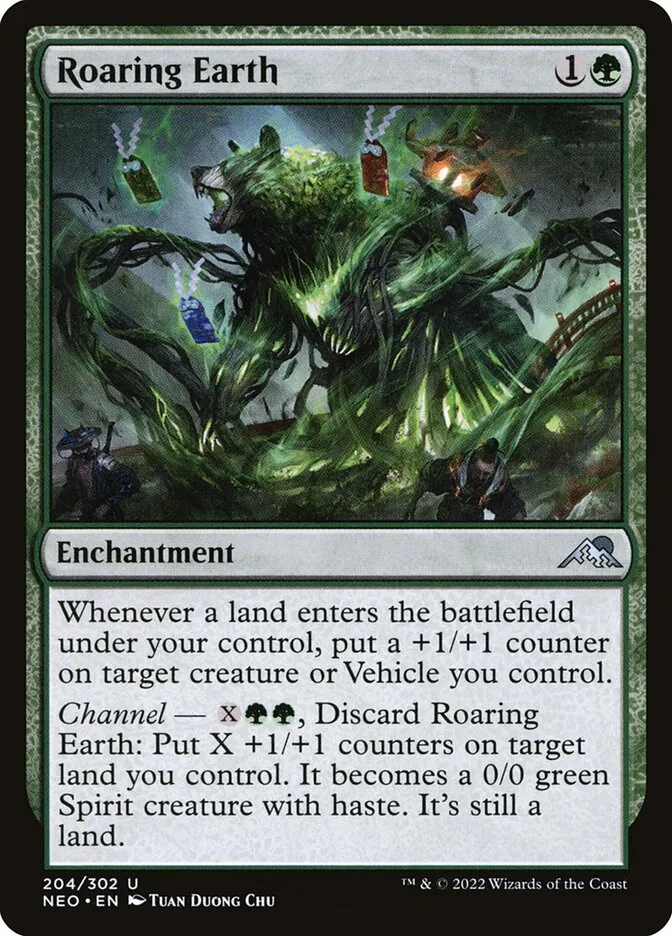 2022 Kamigawa: Neon Dynasty Roaring Earth uncommon #204 uncommon card image