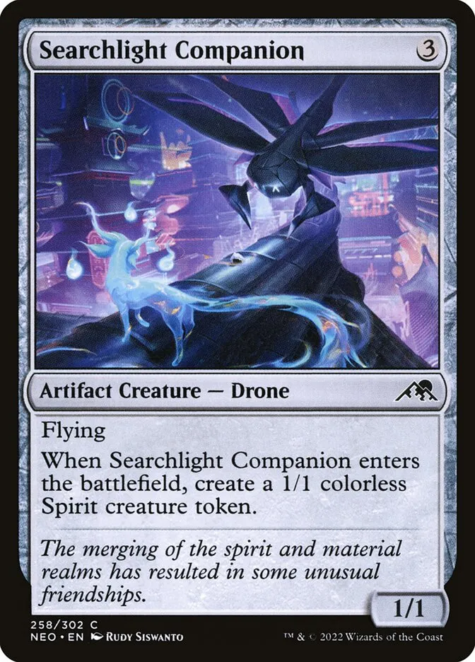 2022 Kamigawa: Neon Dynasty Searchlight Companion #258 common card image