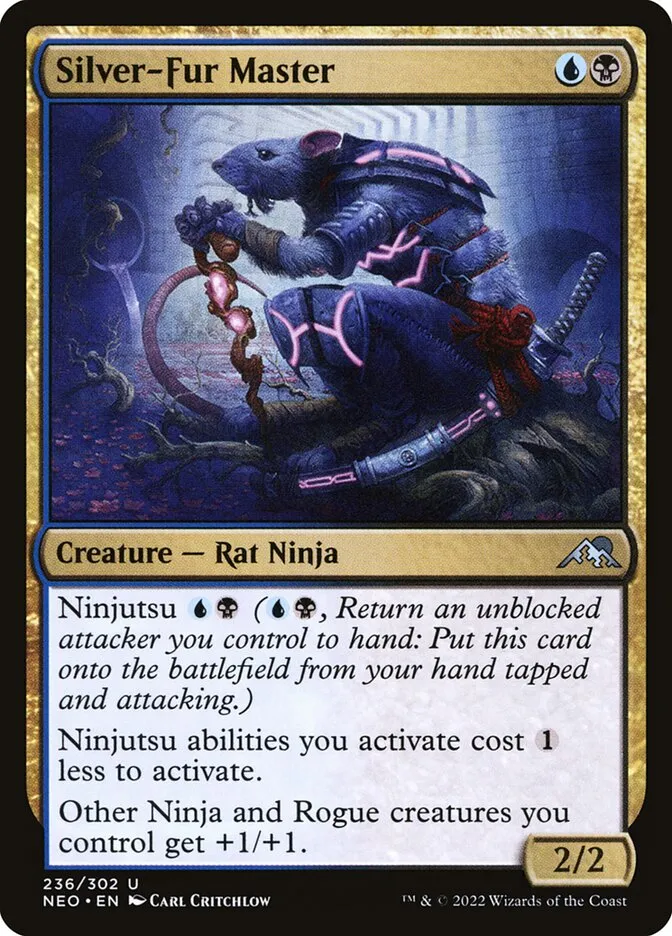 2022 Kamigawa: Neon Dynasty Silver-Fur Master #236 uncommon card image