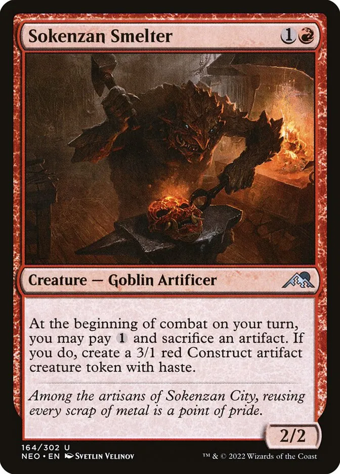 2022 Kamigawa: Neon Dynasty Sokenzan Smelter uncommon #164 uncommon card image