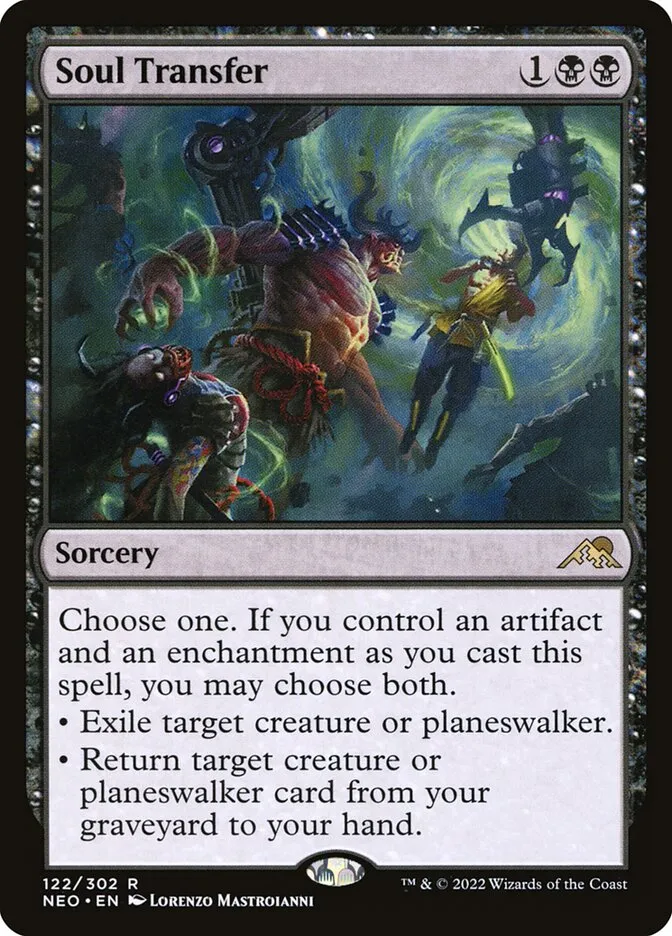 2022 Kamigawa: Neon Dynasty Soul Transfer #122 rare card image
