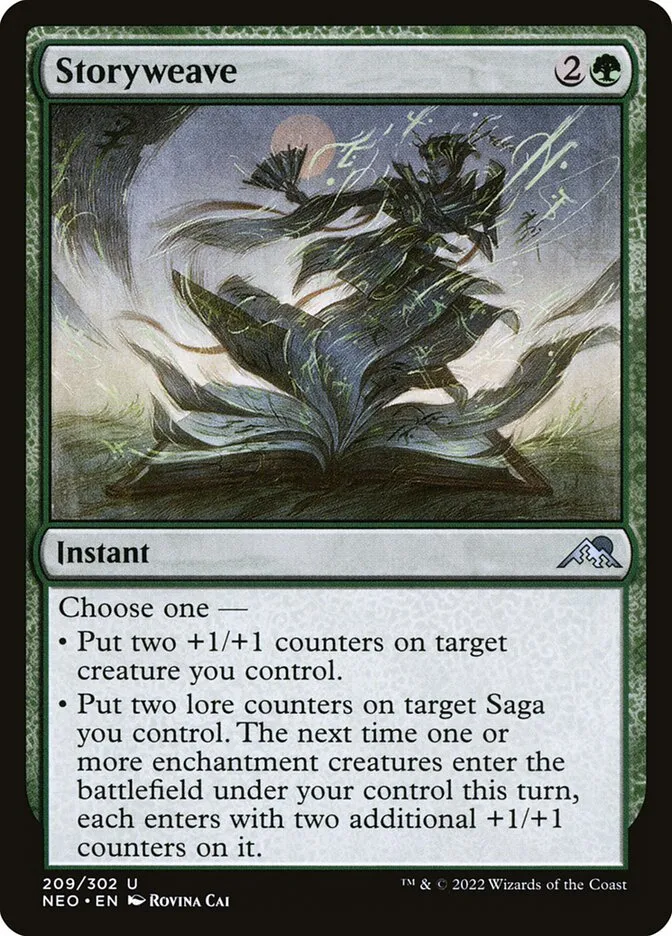 2022 Kamigawa: Neon Dynasty Storyweave uncommon #209 uncommon card image
