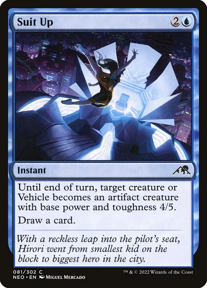 2022 Kamigawa: Neon Dynasty Suit Up common #81 common card image