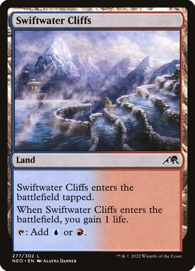 2022 Kamigawa: Neon Dynasty Swiftwater Cliffs #277 common card image