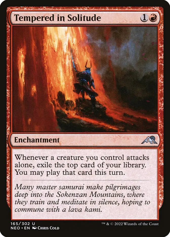 2022 Kamigawa: Neon Dynasty Tempered in Solitude uncommon #165 uncommon card image