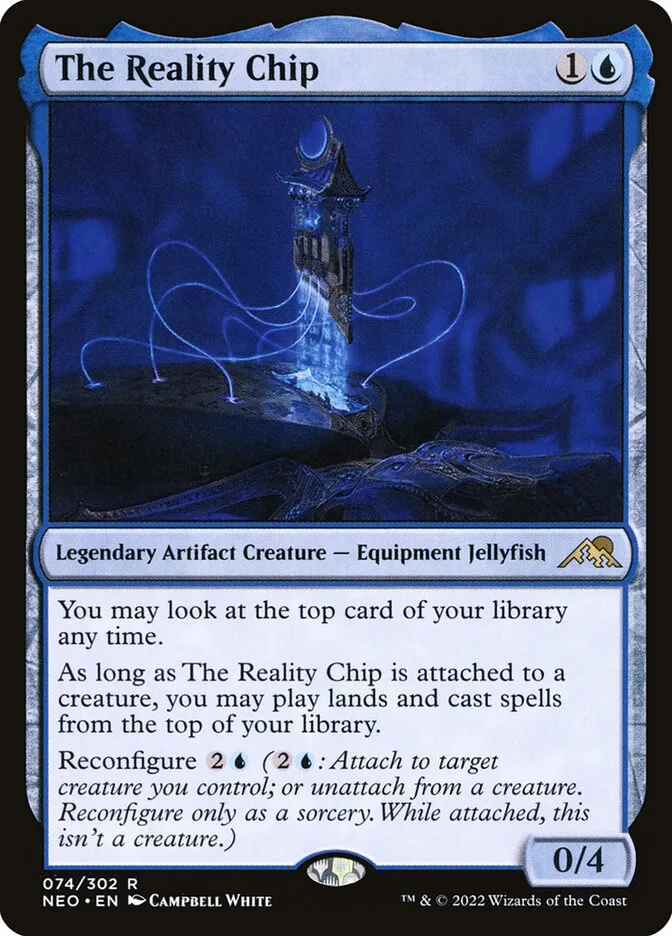 2022 Kamigawa: Neon Dynasty The Reality Chip rare #74 rare card image