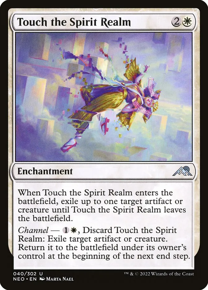 2022 Kamigawa: Neon Dynasty Touch the Spirit Realm uncommon #40 uncommon card image