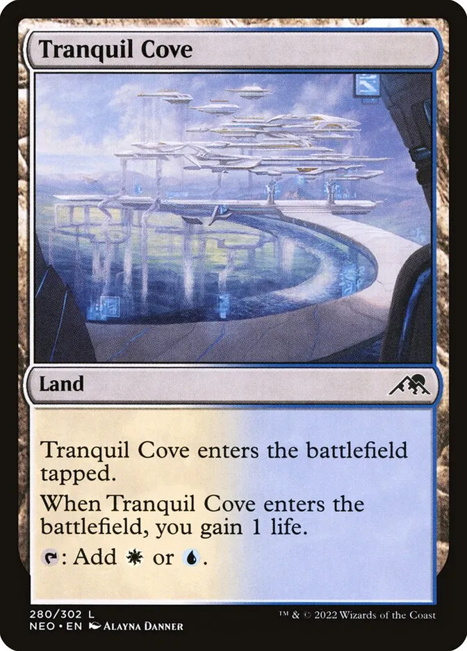 2022 Kamigawa: Neon Dynasty Tranquil Cove #280 common card image