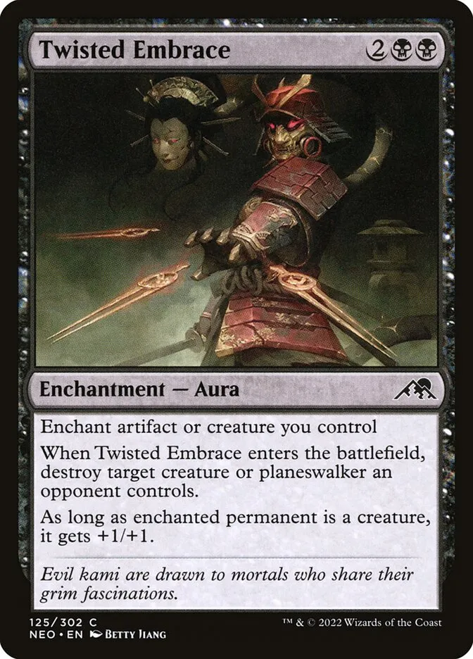 2022 Kamigawa: Neon Dynasty Twisted Embrace #125 common card image