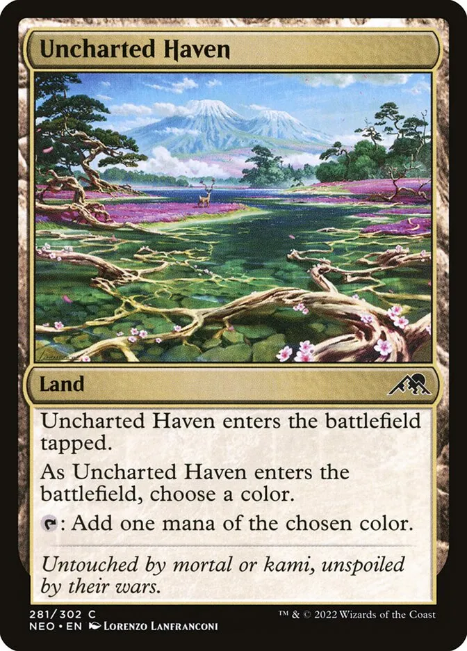 2022 Kamigawa: Neon Dynasty Uncharted Haven #281 common card image