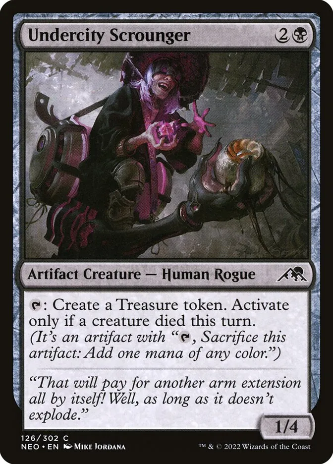 2022 Kamigawa: Neon Dynasty Undercity Scrounger #126 common card image