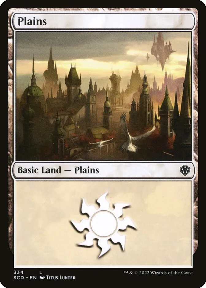 2022 Starter Commander Decks Plains common #334 common card image