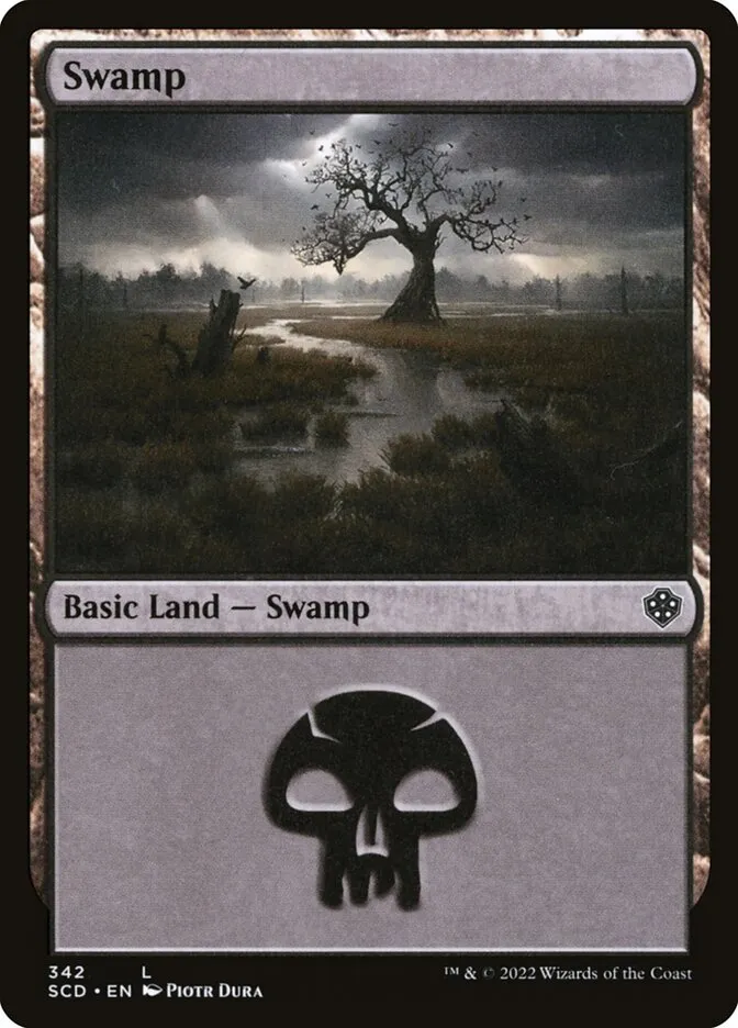 2022 Starter Commander Decks Swamp #342 common card image