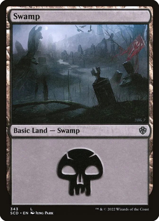2022 Starter Commander Decks Swamp common #343 common card image