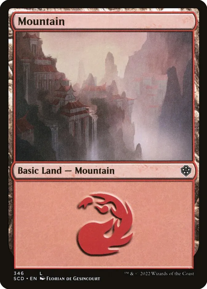 2022 Starter Commander Decks Mountain common #346 common card image